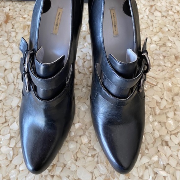 Max Studio Leather Shoe Booties - Picture 3 of 5